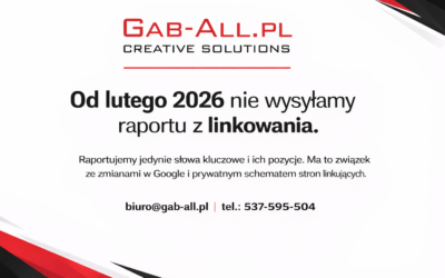 Zmiana w raportowaniu działań SEO i linkowania od lutego 2026